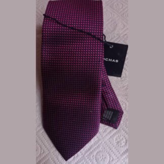 cravate rouge en soie - Rochas - 1