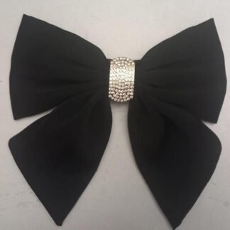 Barrette noeud noir