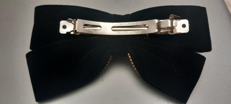 Barrette strass noir – Image 2