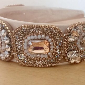 Serre-tête grand marron or